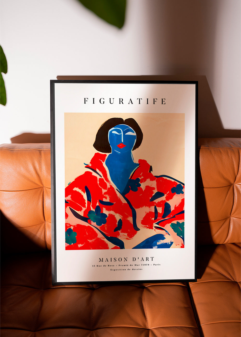 Ilustración femenina con kimono rojo – Product3