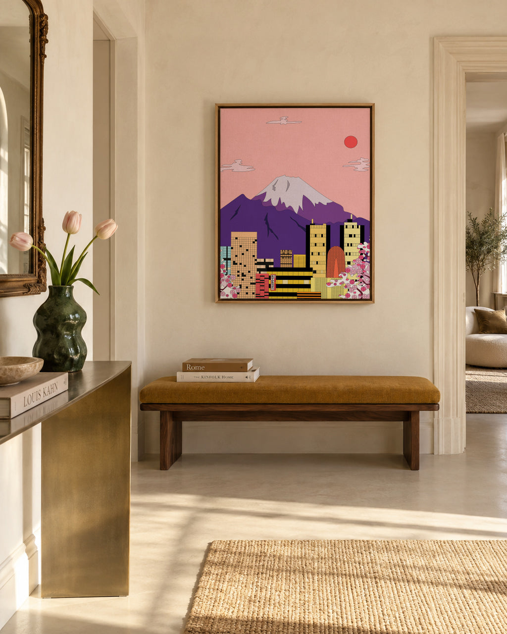 Tokyo - Framed canvas in an interior