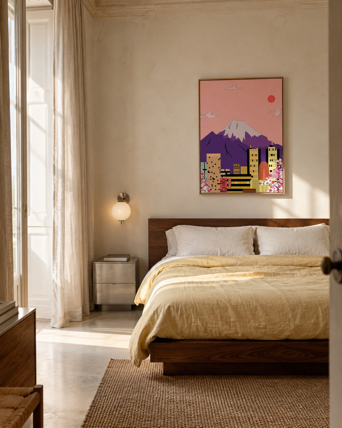 Tokyo - Framed canvas in an interior