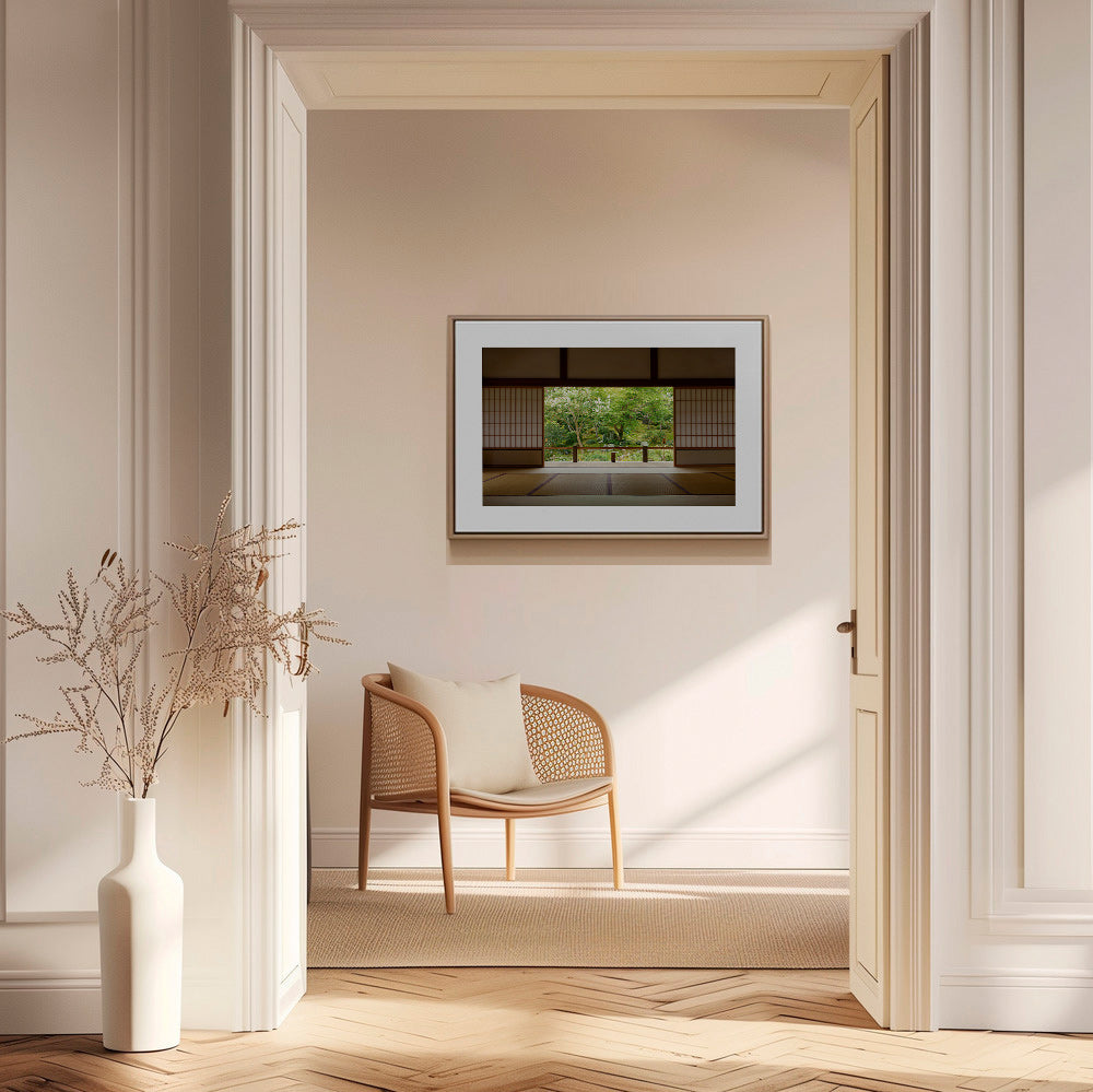 Diseño relajante con jardín japonés desde el interior – Canvas2