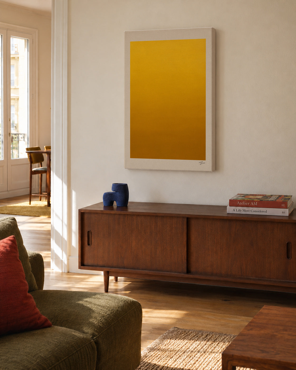 Golden Hour - Unframed canvas in an interior