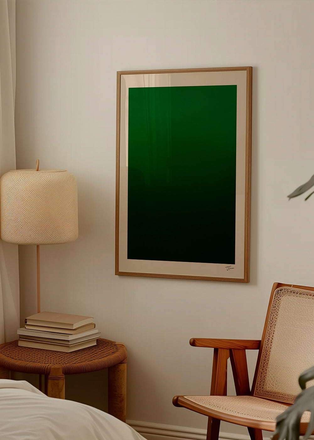 Cuadro abstracto degradado verde – Product2