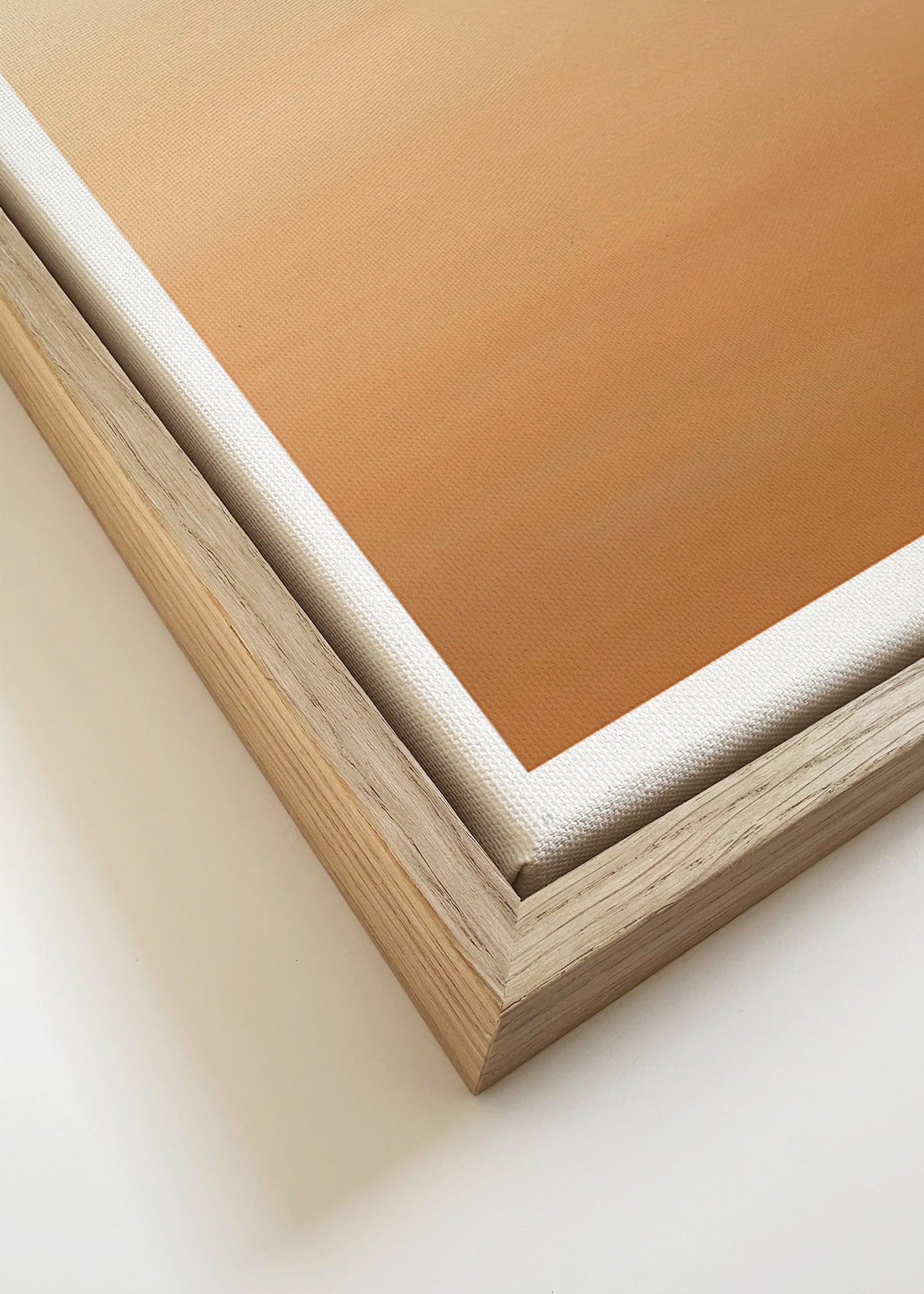 Cuadro de paisaje desértico degradado minimal – Canvas detail