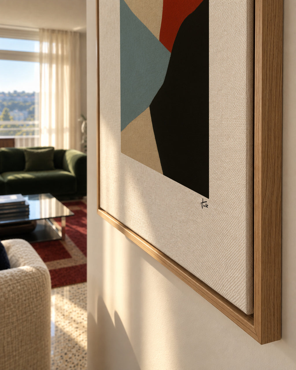 Interlude I - Framed canvas detail
