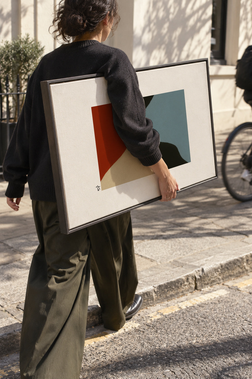 Interlude II - Framed canvas in an interior