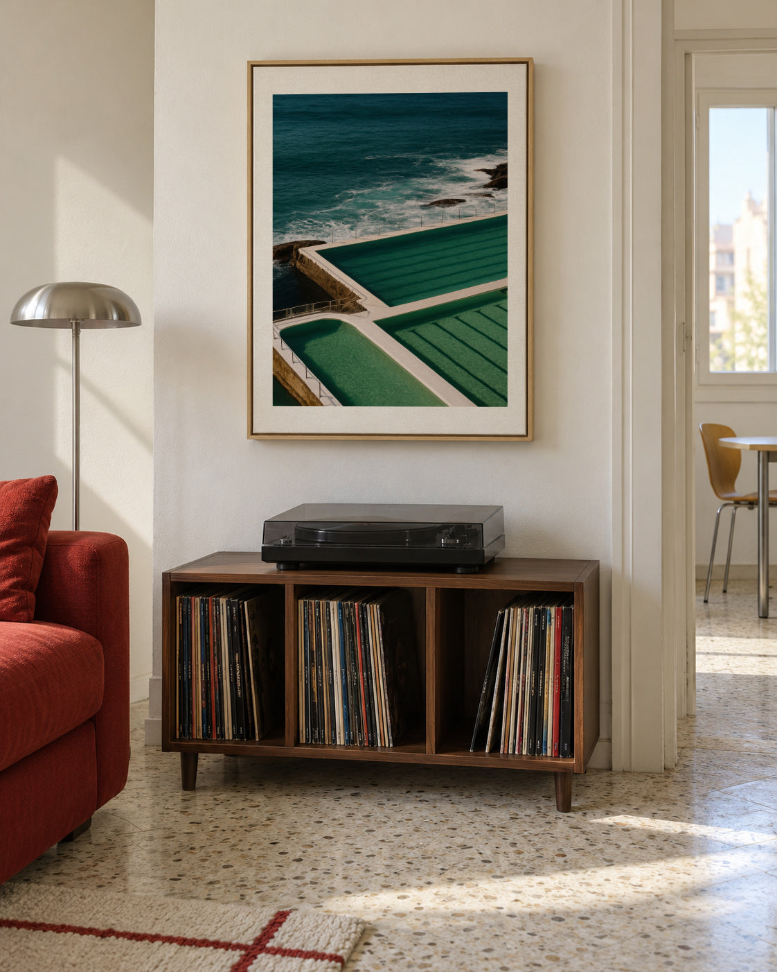 Ocean Pool - Framed canvas in an interior