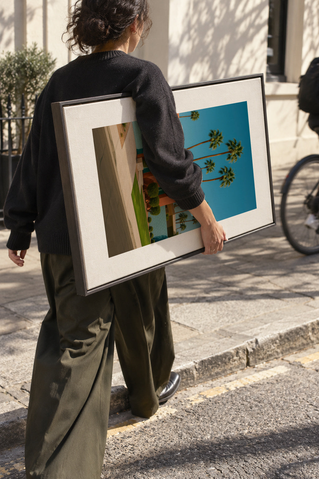 Palm House - Framed canvas in an interior