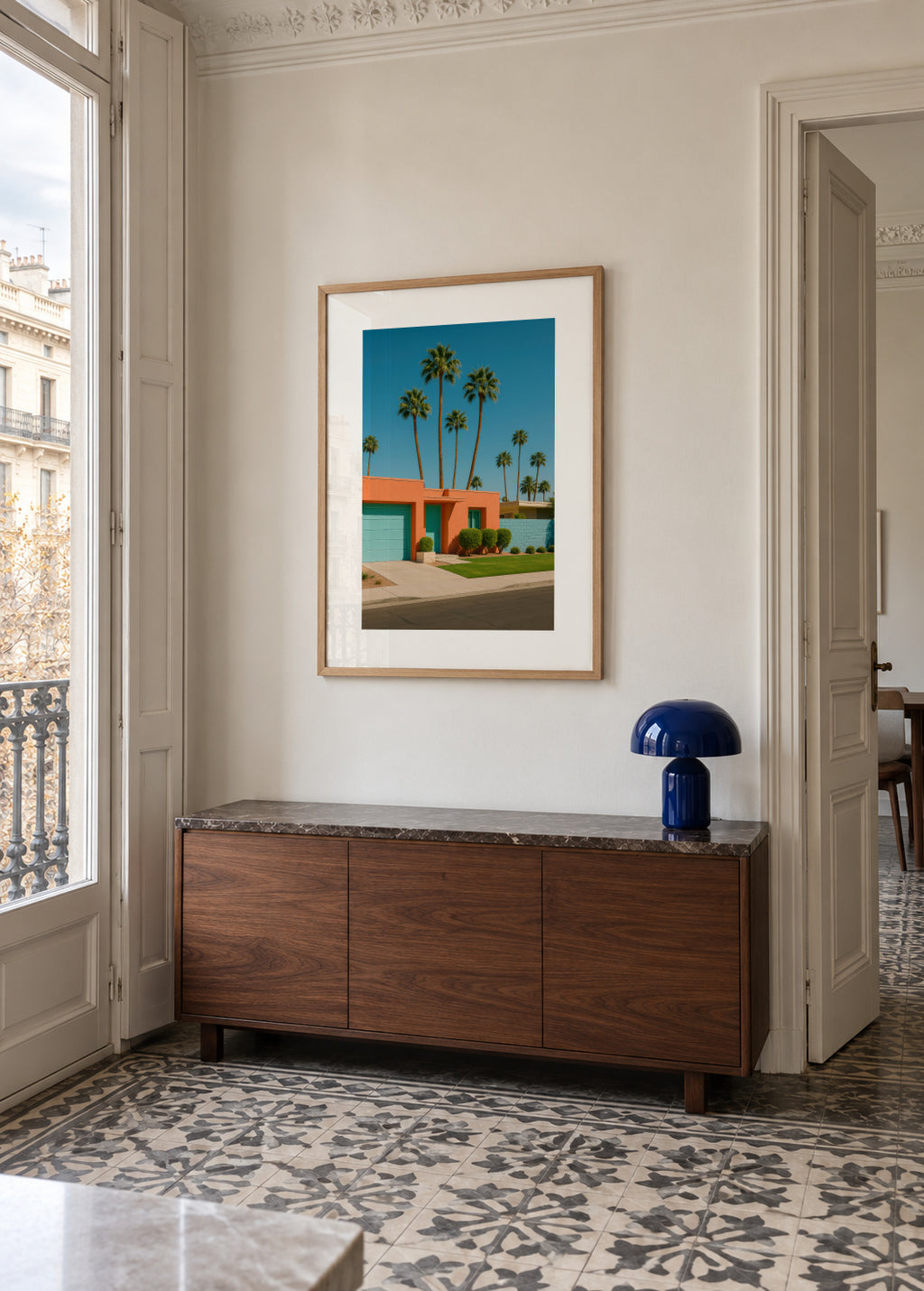 Palm House - Framed poster in an interior