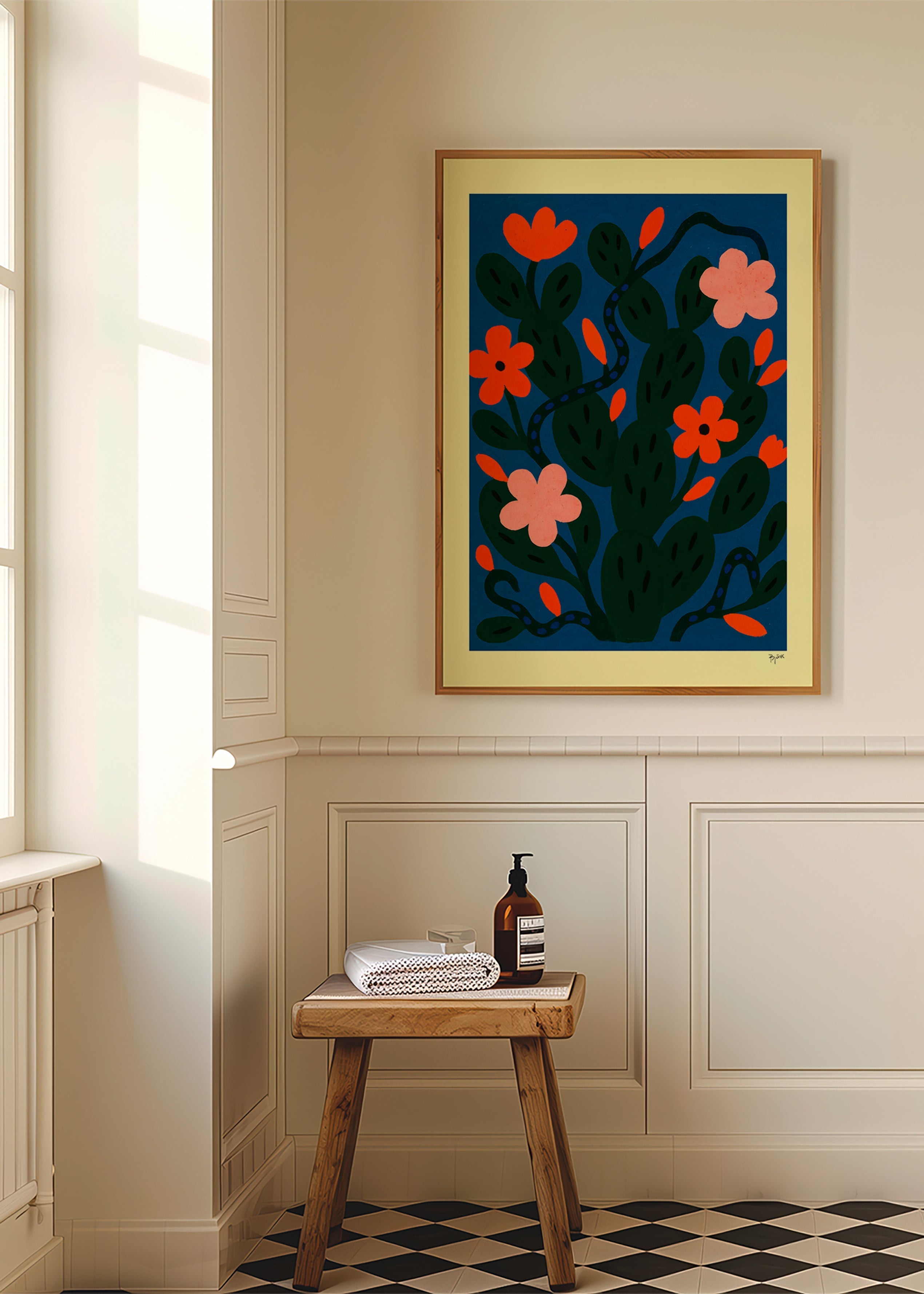 Lámina botánica con flores nocturnas – Product1