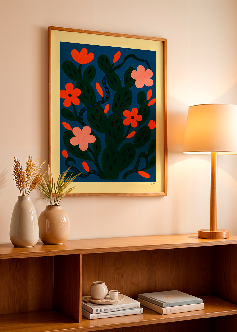 Lámina botánica con flores nocturnas – Product2