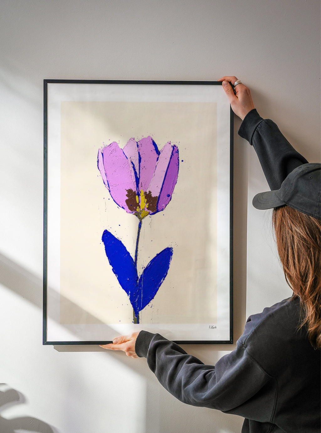 Violet Stem - Framed poster detail
