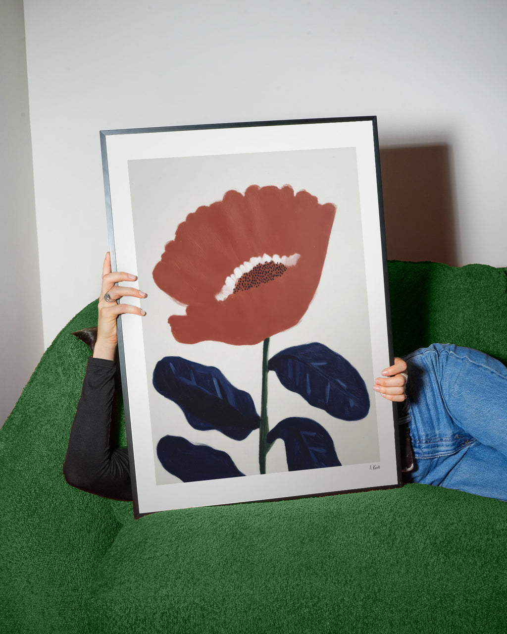 Coral Flower - Framed poster detail