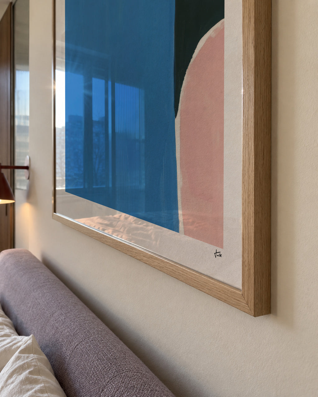 Soft Edge Blue - Framed poster detail