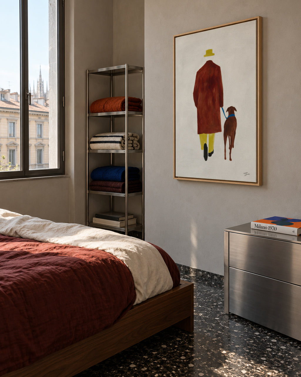 The Long Walk - Framed canvas in an interior