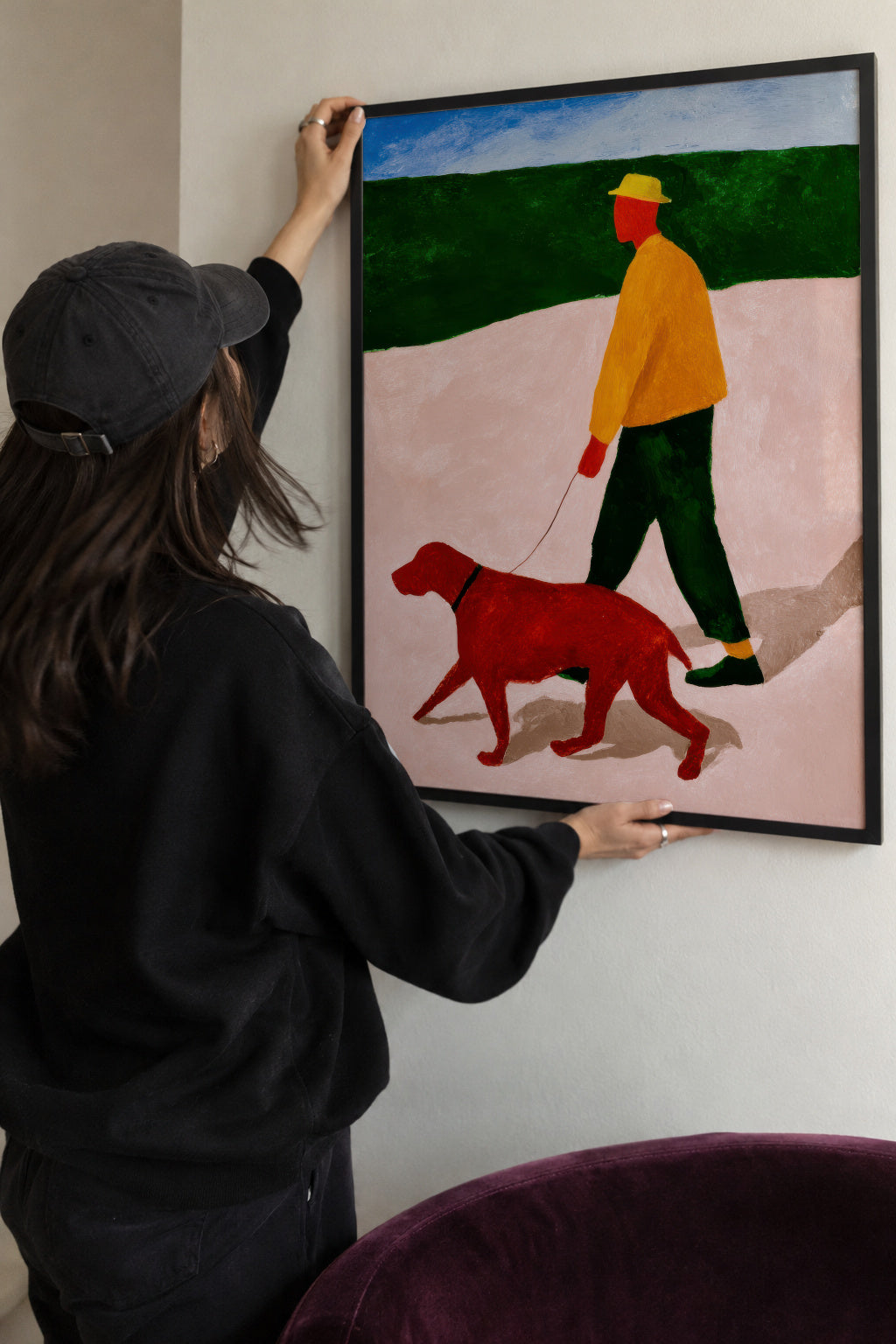 The Red Leash - Framed poster detail