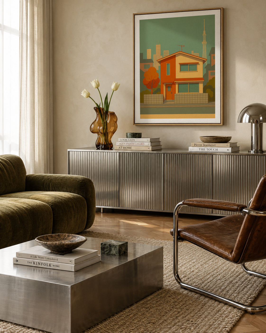 Tokyo House - Framed canvas in an interior