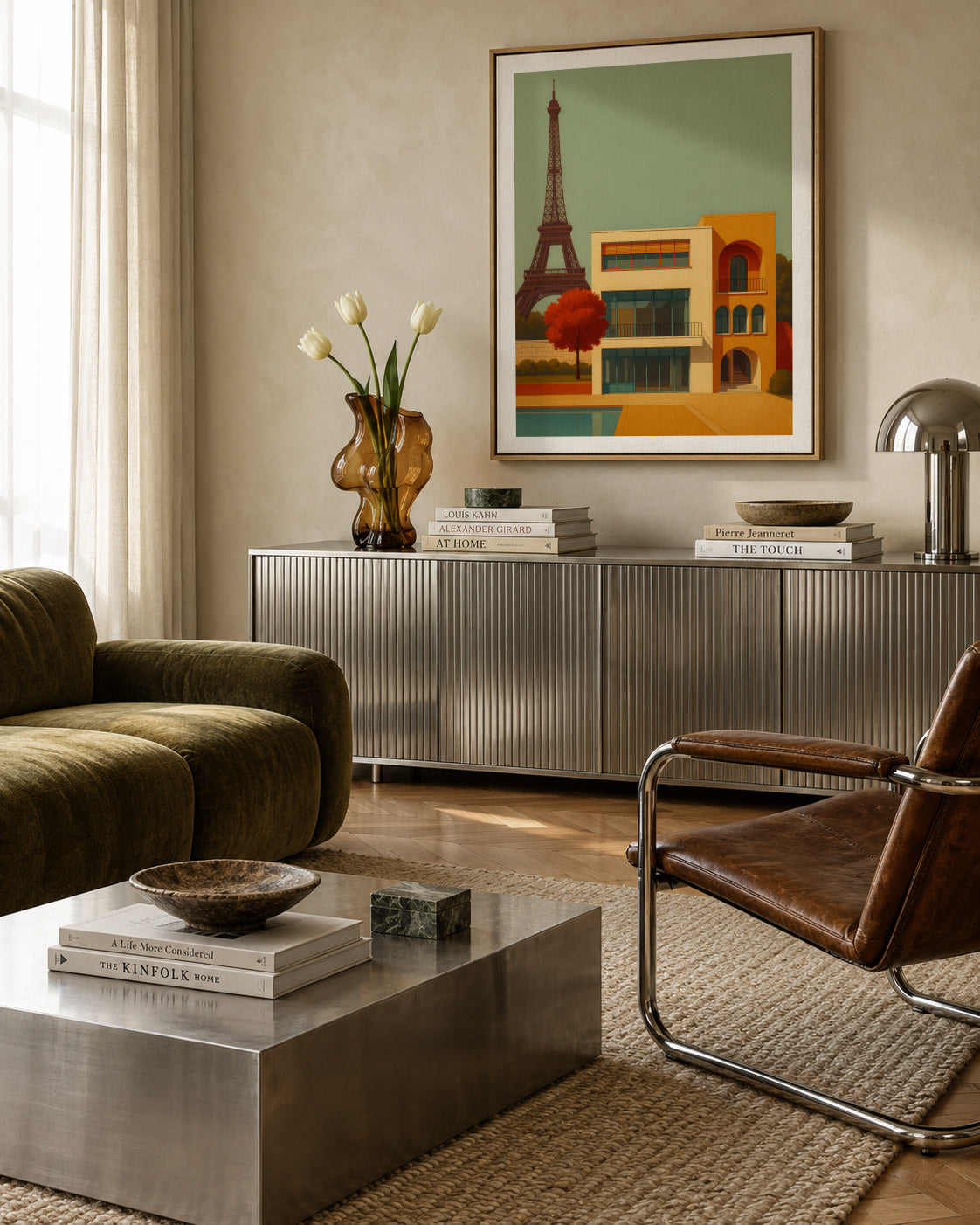 Paris Modern - Framed canvas in an interior