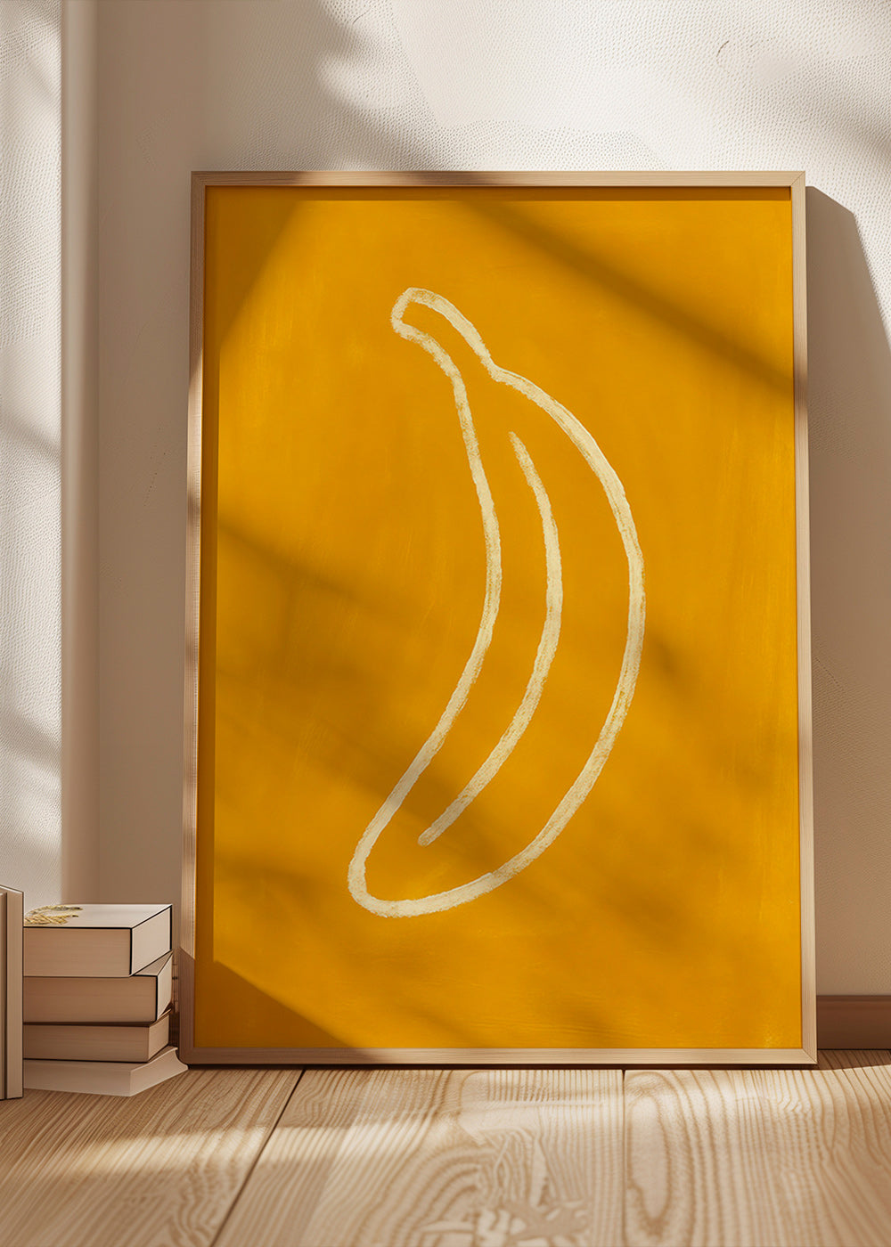 Cuadro de cocina con plátano amarillo minimalista – Product1