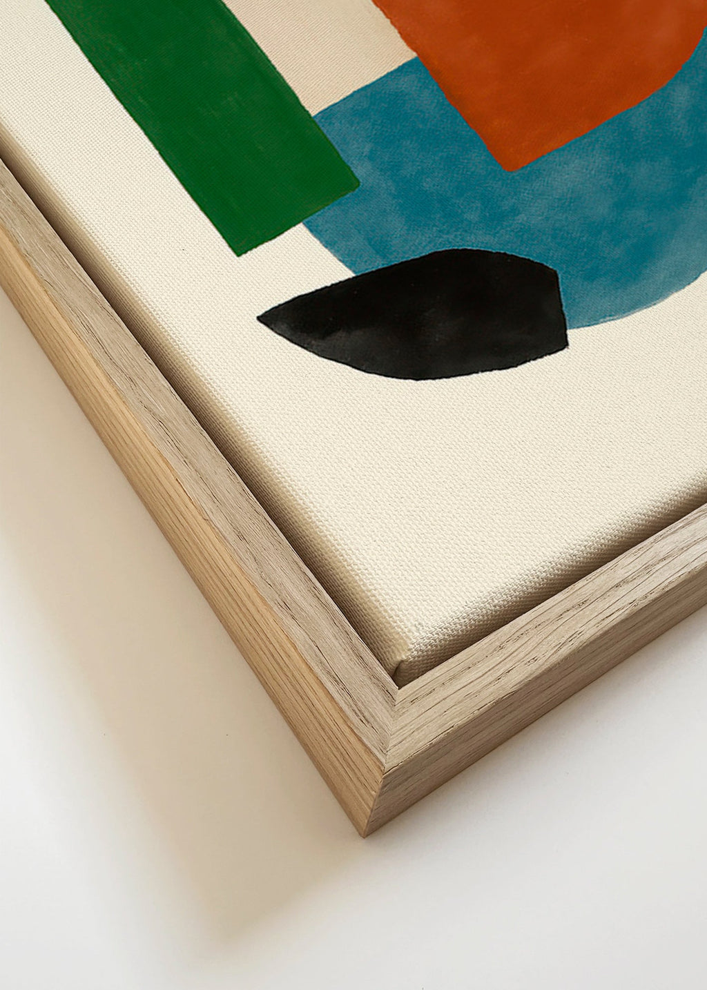 Cuadro abstracto formas terrosas – Canvas detail