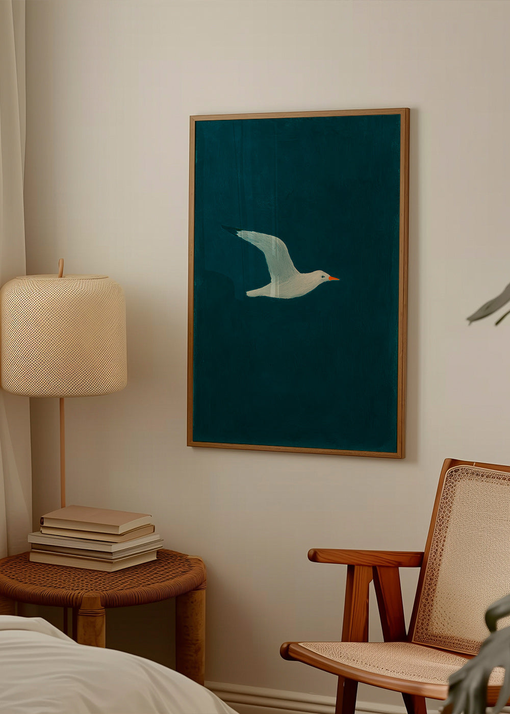 Cuadro gaviota en vuelo sobre mar profundo – Product2