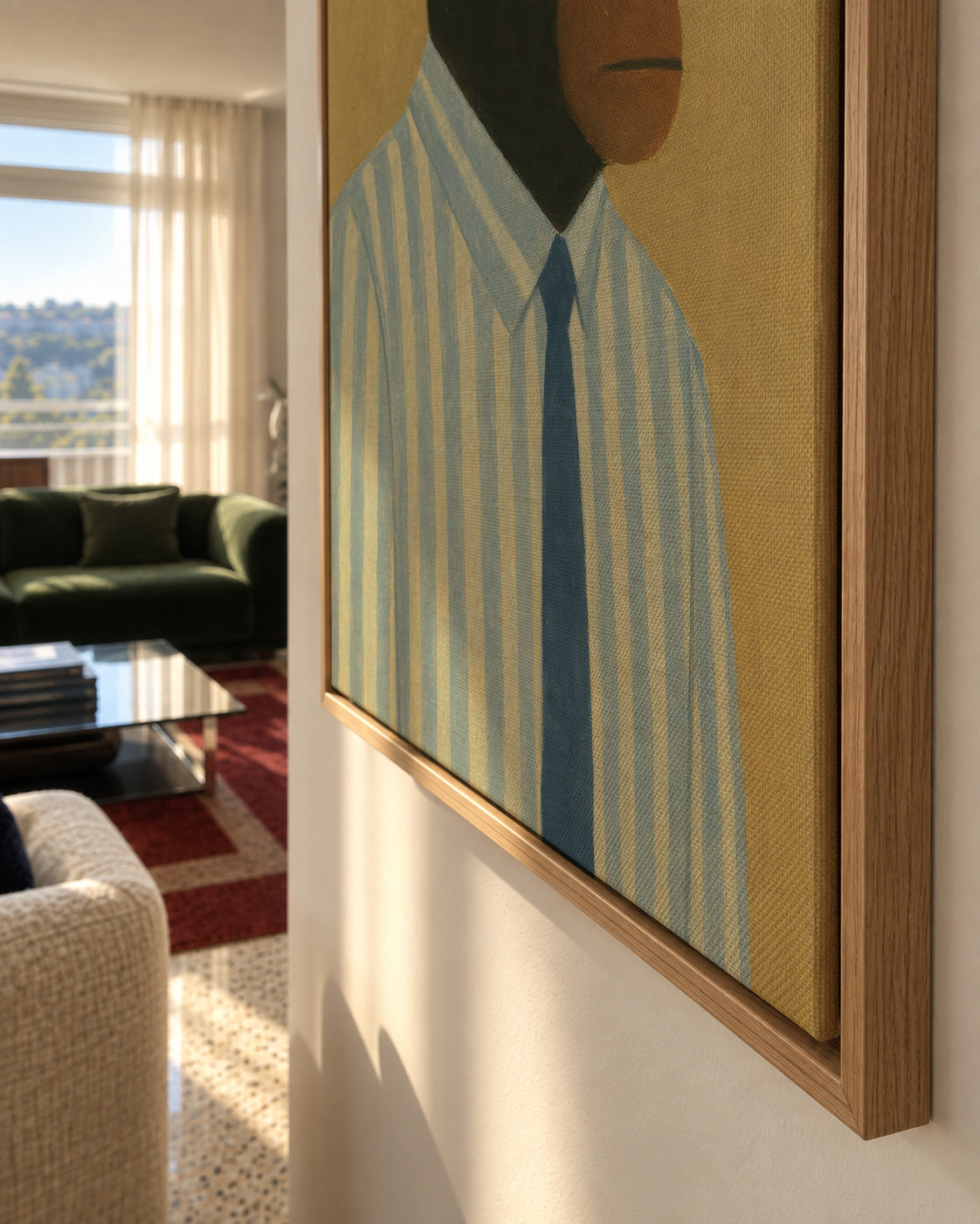 Professional Primate II - Framed canvas detail