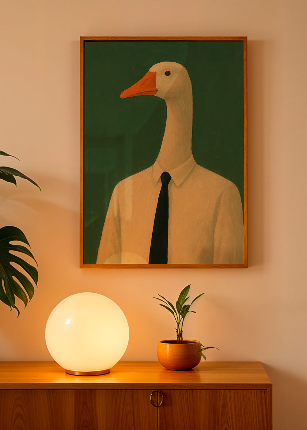 Cuadro ganso ejecutivo en traje – Product1