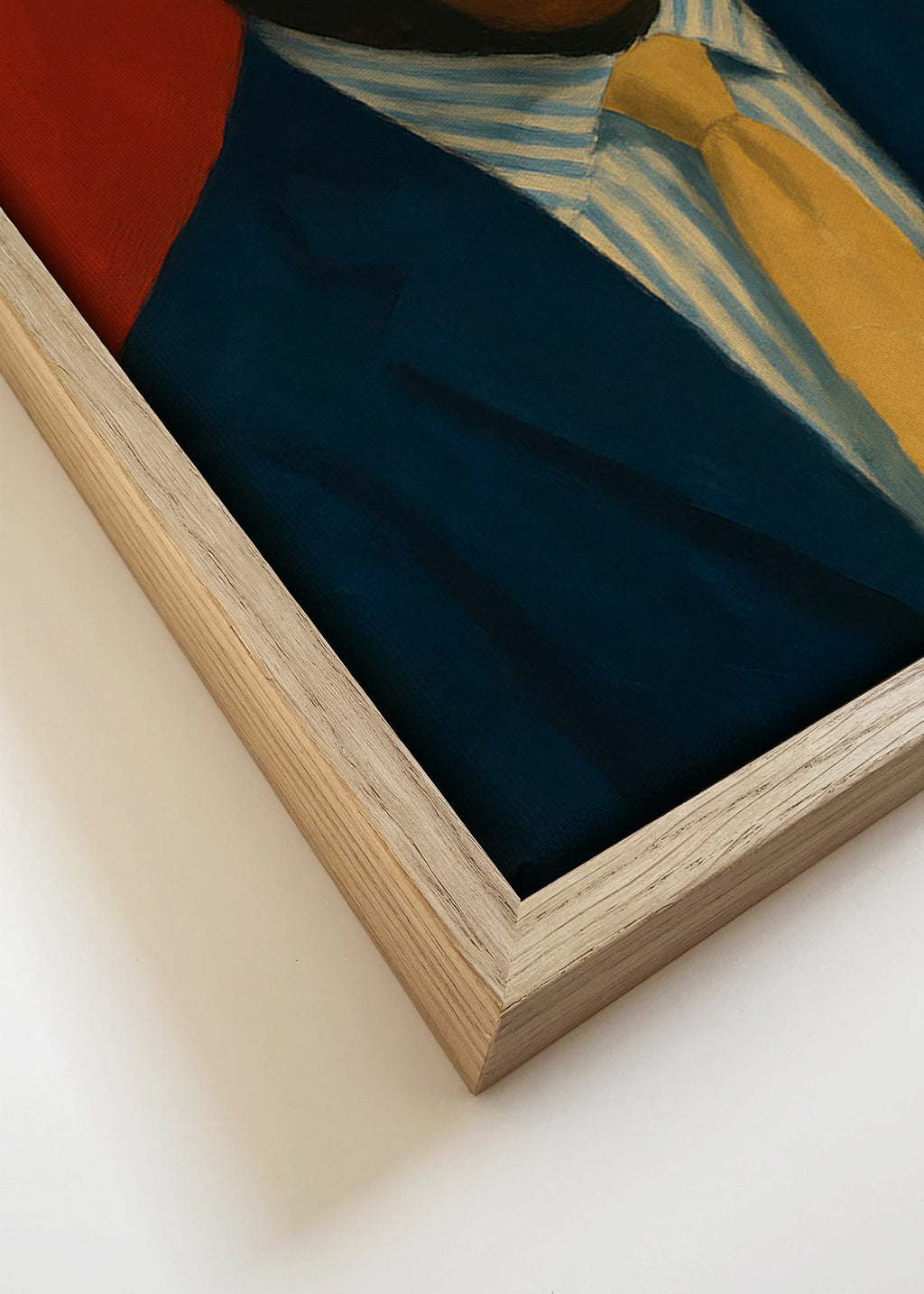 Cuadro chimpancé con traje y corbata – Canvas detail