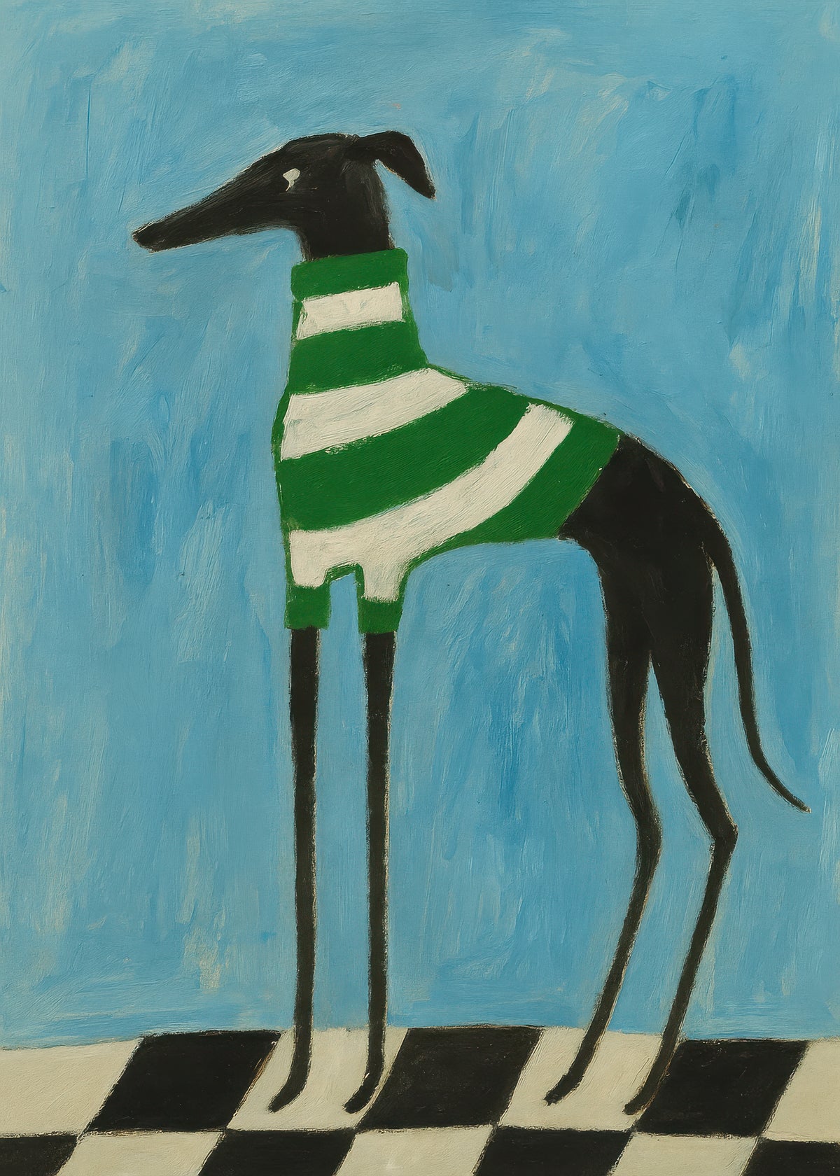 Emerald Stripes - Unframed art print