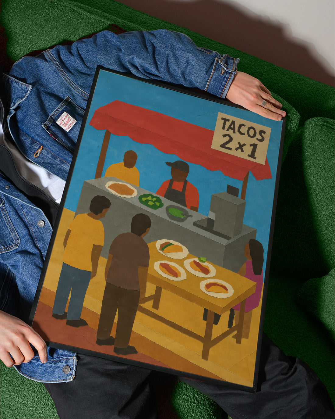 Tacos 2x1 - Framed poster detail