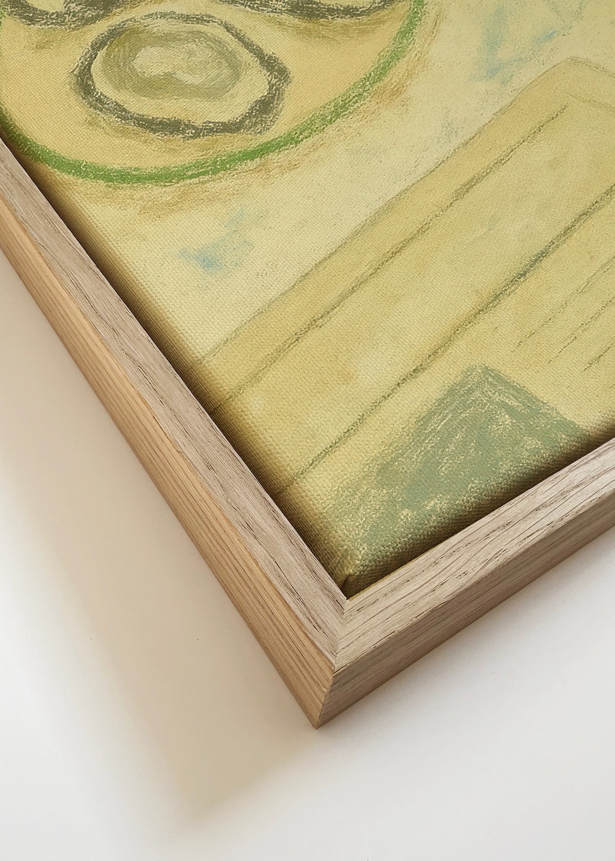 Oysters & Burrata - Framed canvas detail