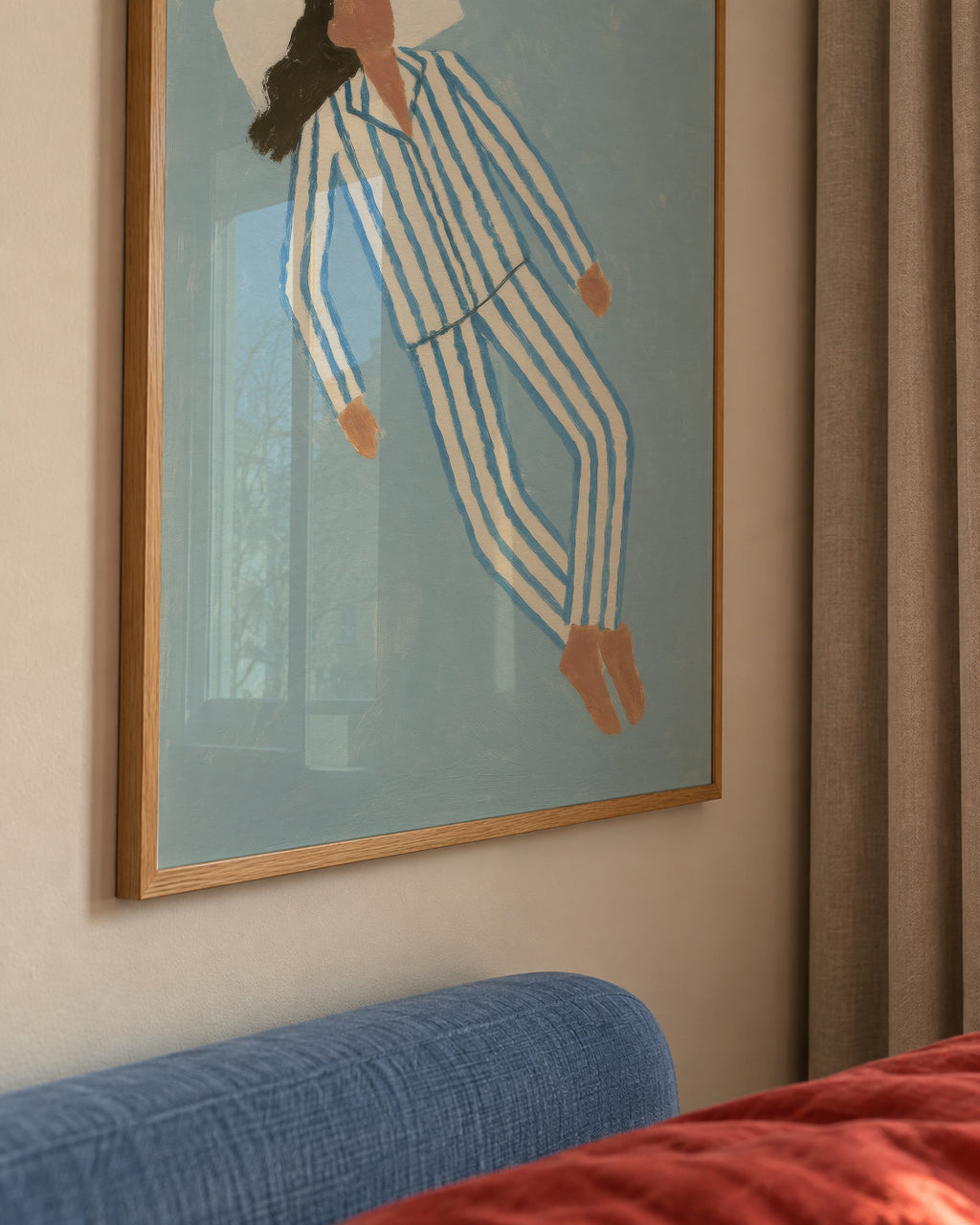 Sunday Slumber II - Framed poster detail
