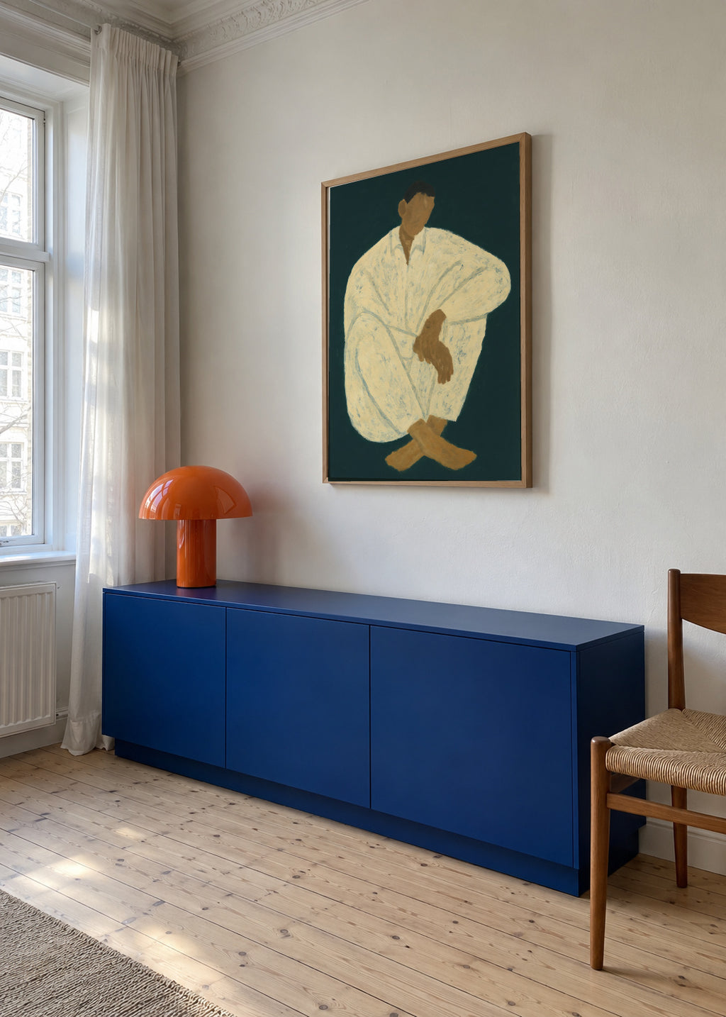 Quiet Moment - Framed poster in an interior