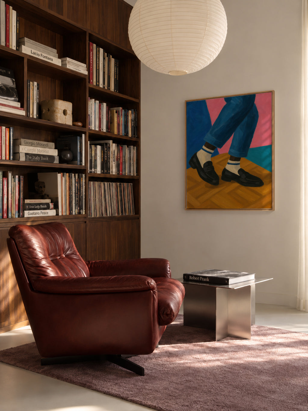 Tassel Loafers - Framed canvas in an interior