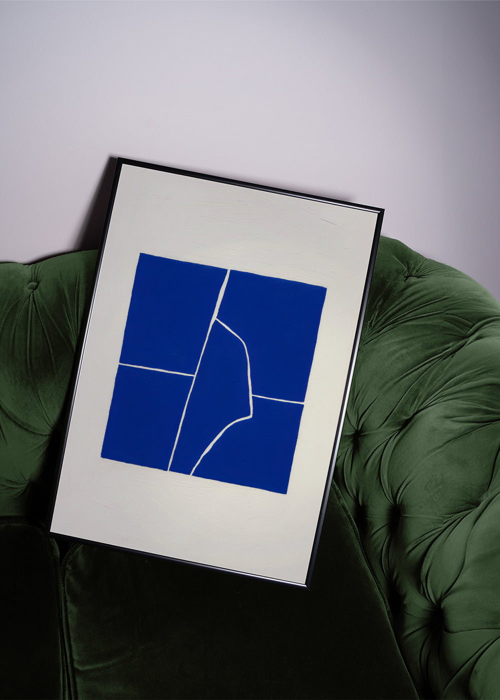 Cobat Fractures I - Framed poster in an interior