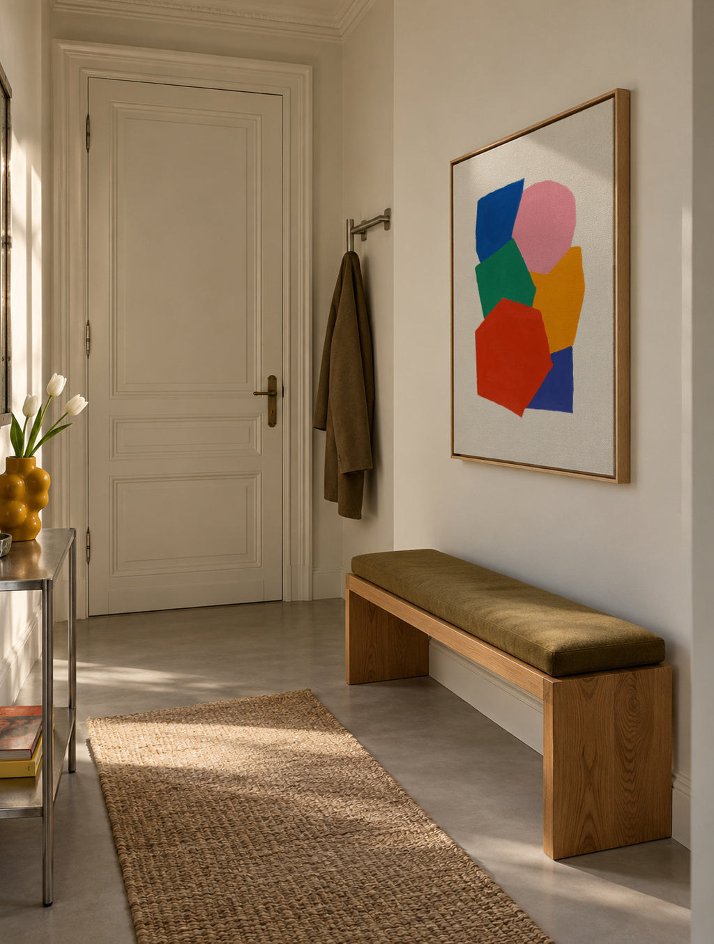 Primary Mosaic - Framed canvas in an interior