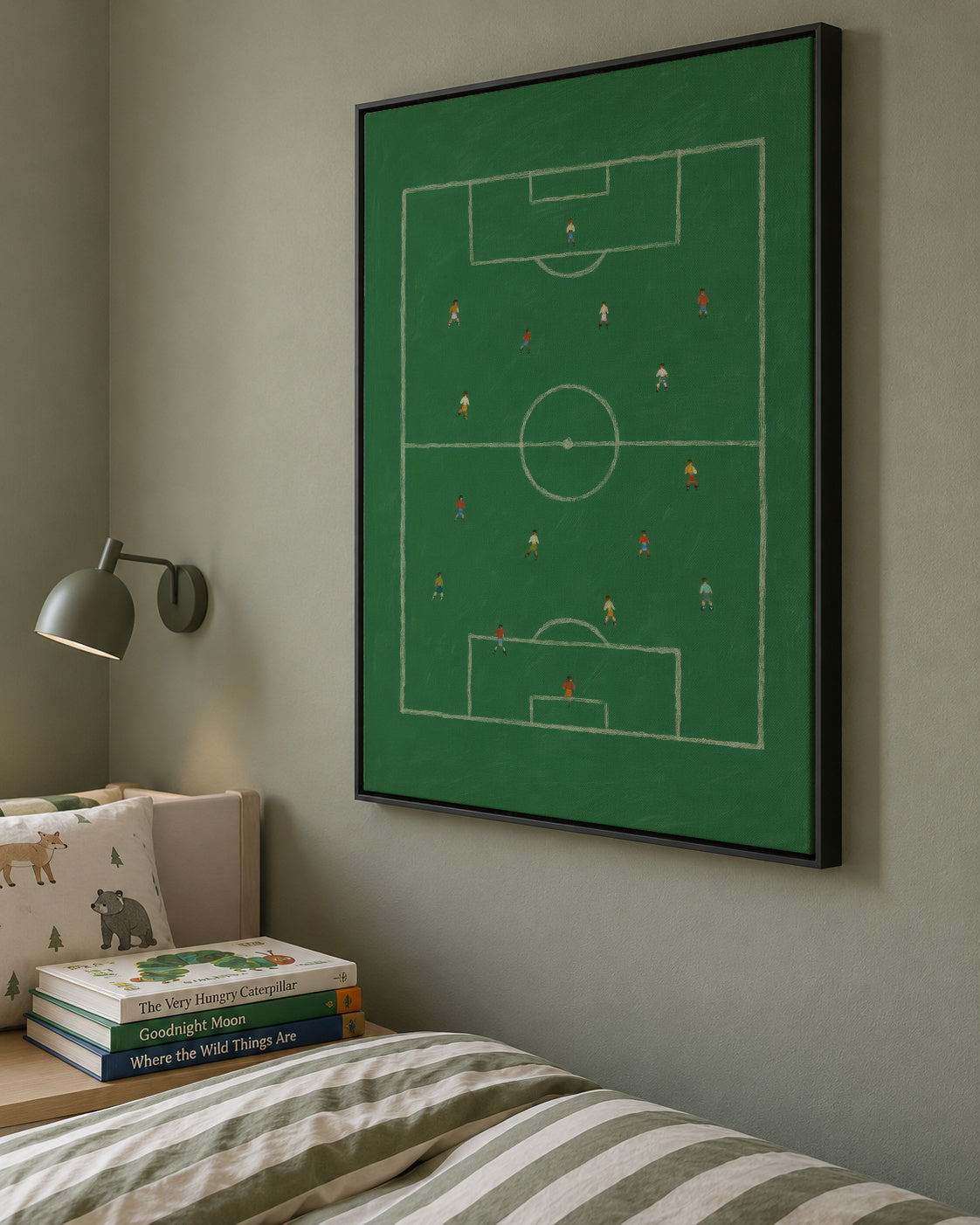 Field Strategy - Framed canvas in an interior