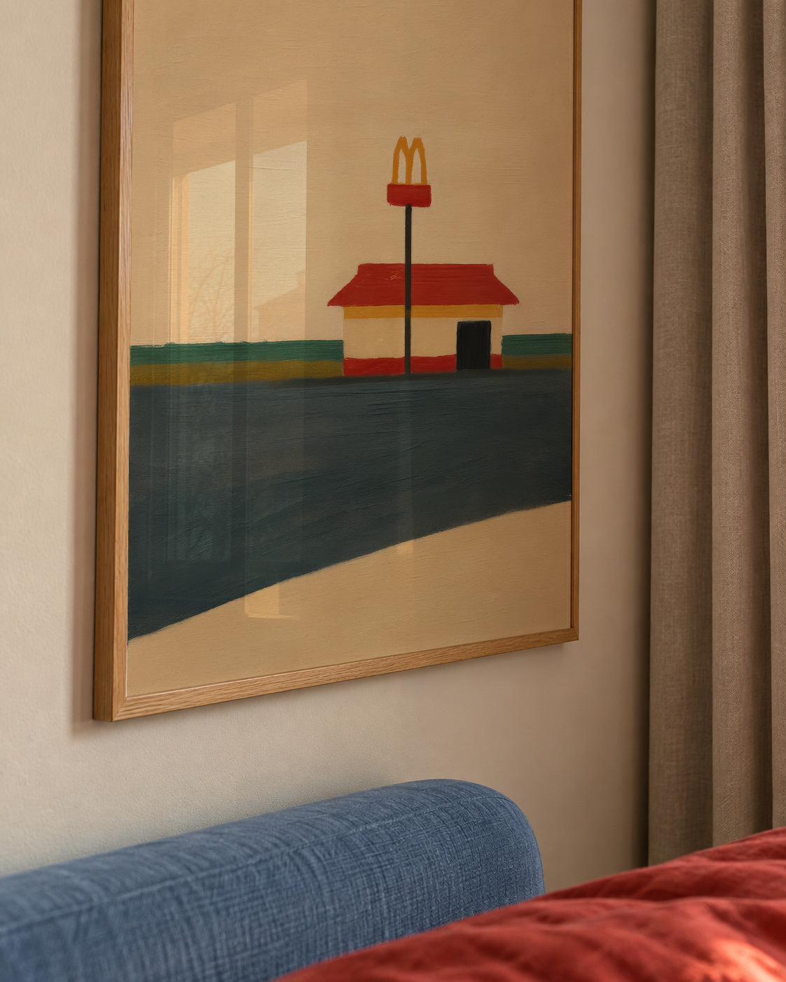 Golden Arches Horizon - Framed poster detail
