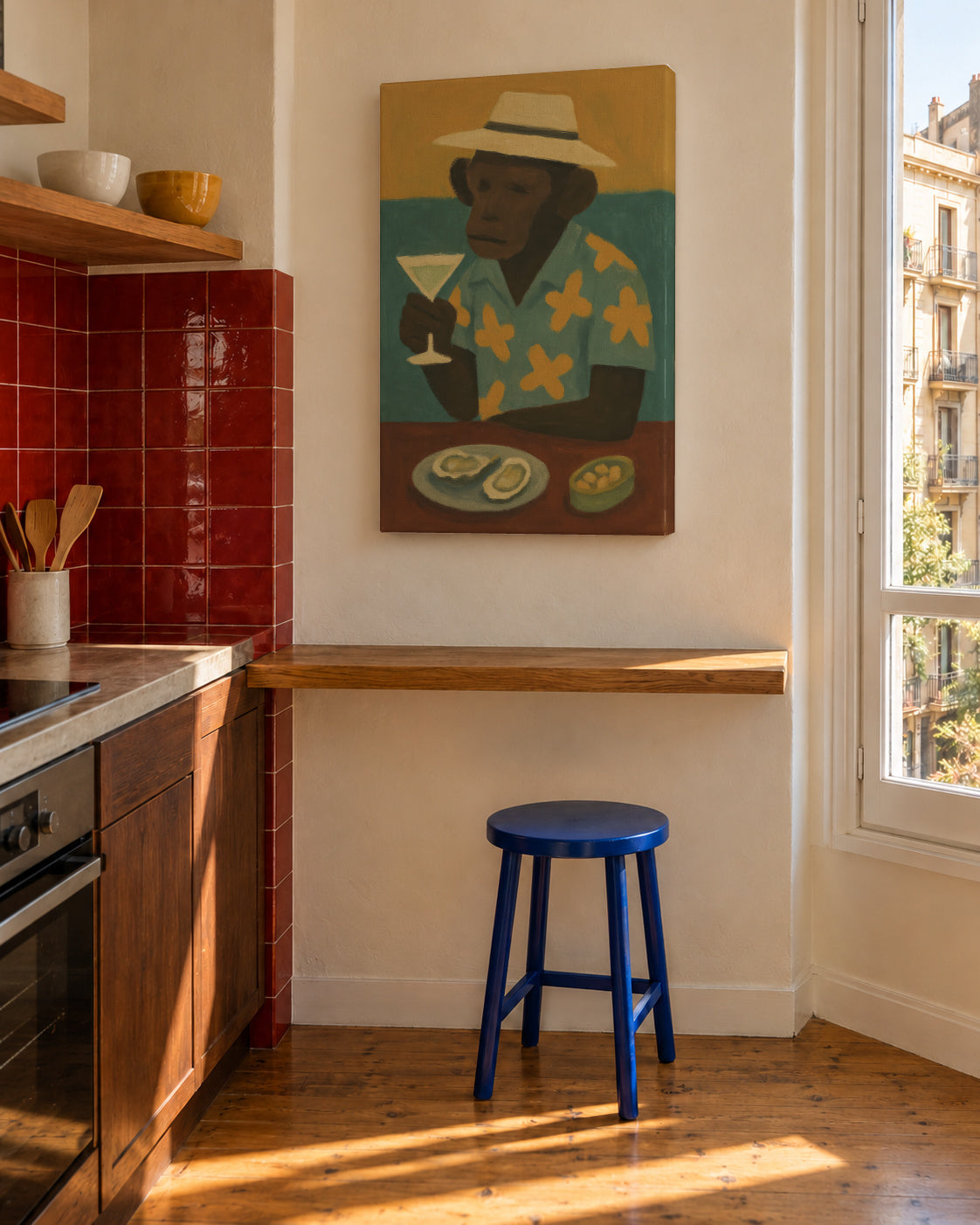 Vacation Mode - Unframed canvas in an interior