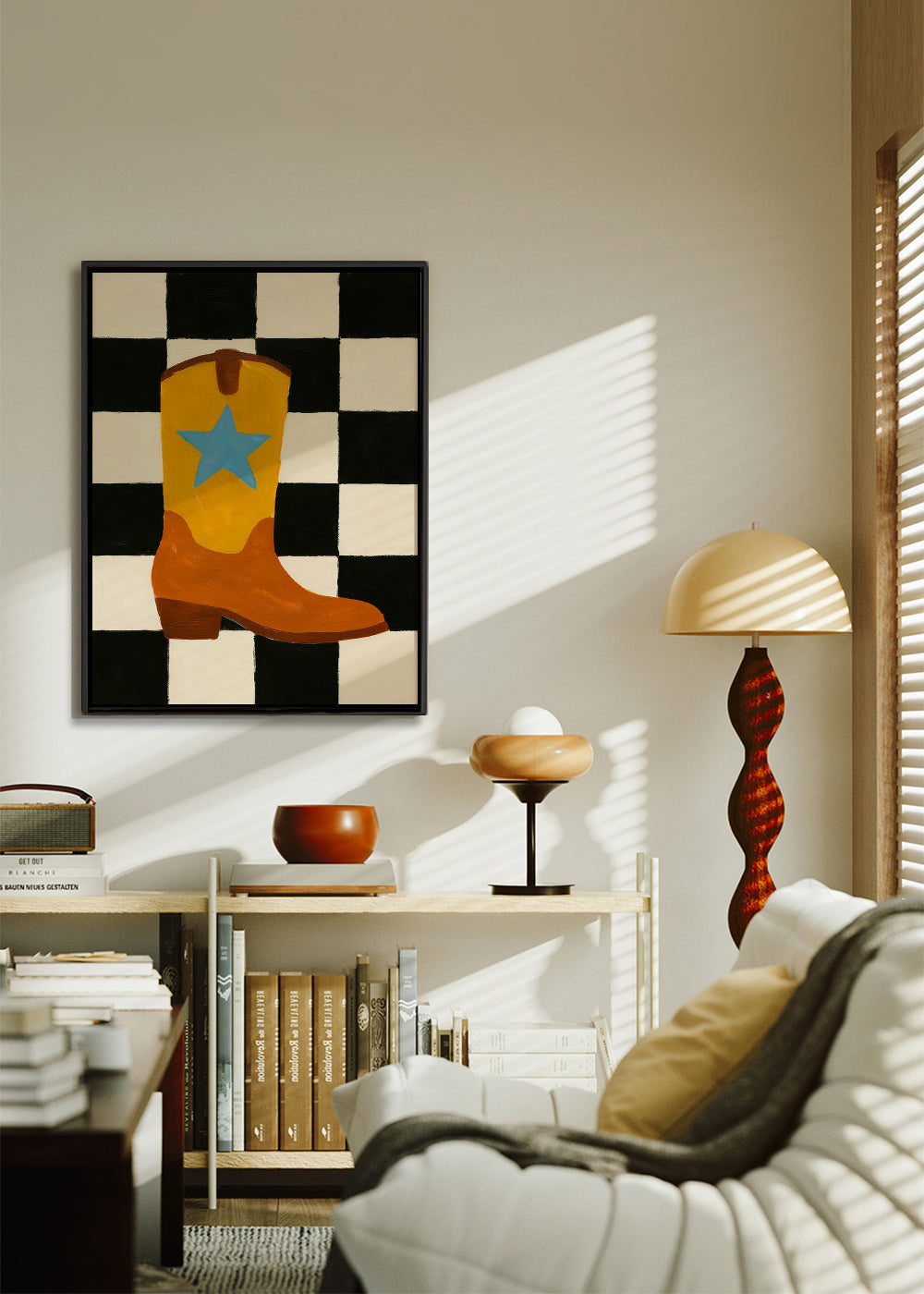 Ilustración de bota vaquera con estrella – Canvas2