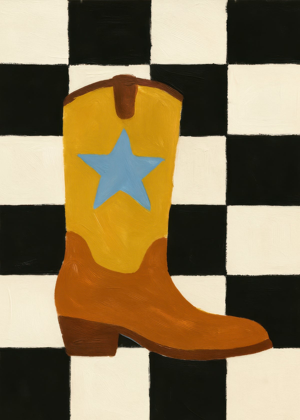Starry Boot - Unframed art print