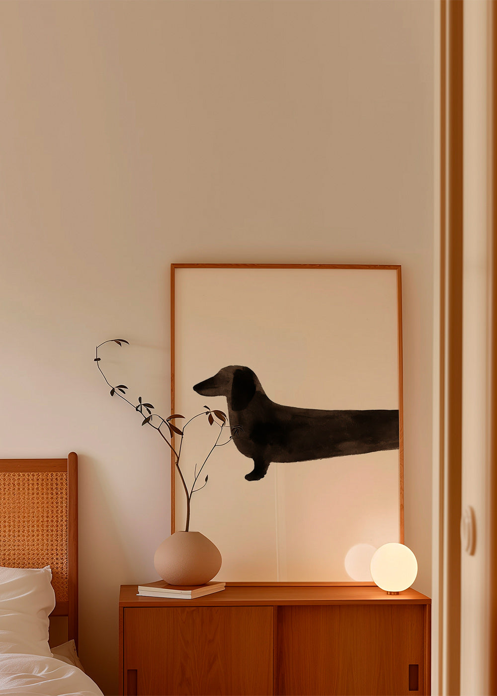 Cuadro salchicha alargada minimalista – Product2