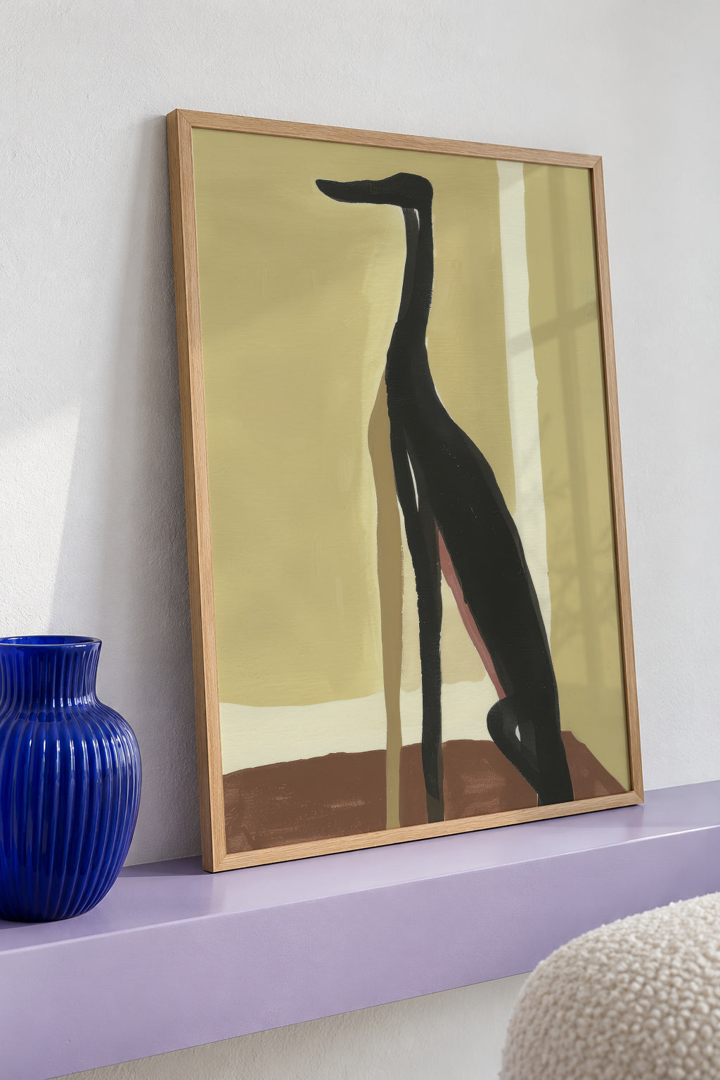 Greyhound Profile - Framed poster detail
