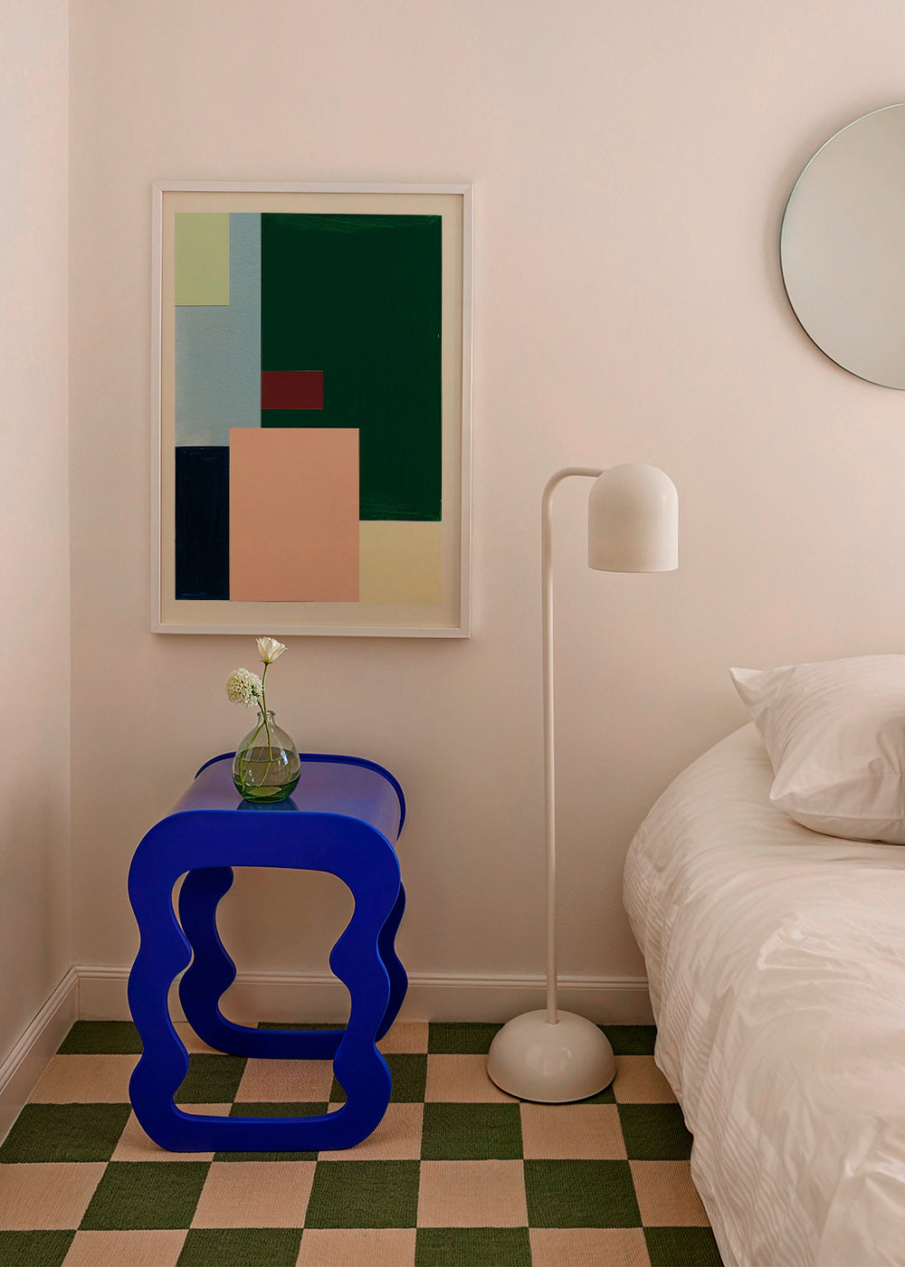 Cuadro geométrico con bloques color pastel – Product1