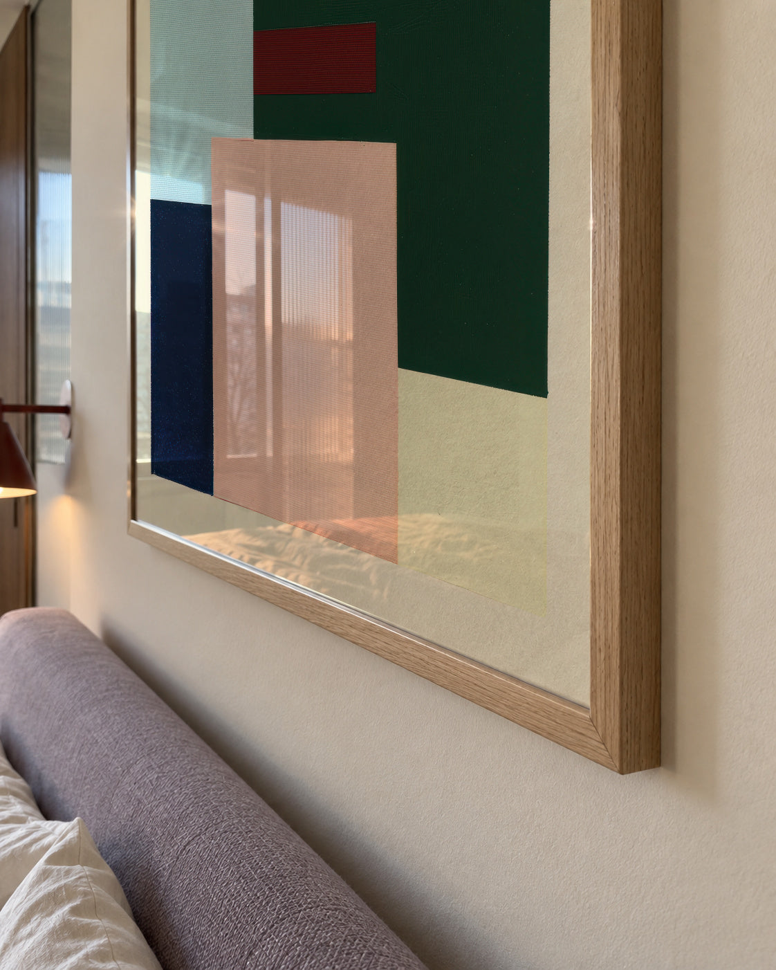 Pastel Construction II - Framed poster detail