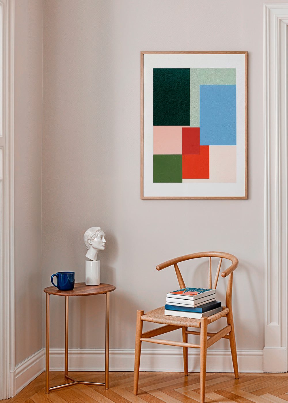 Cuadro geométrico de bloques de color – Product3