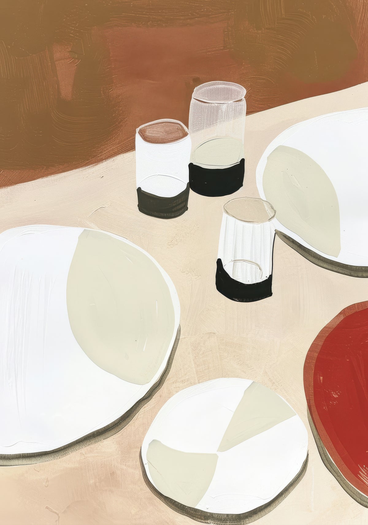 Dinner Arrangement I - Unframed art print