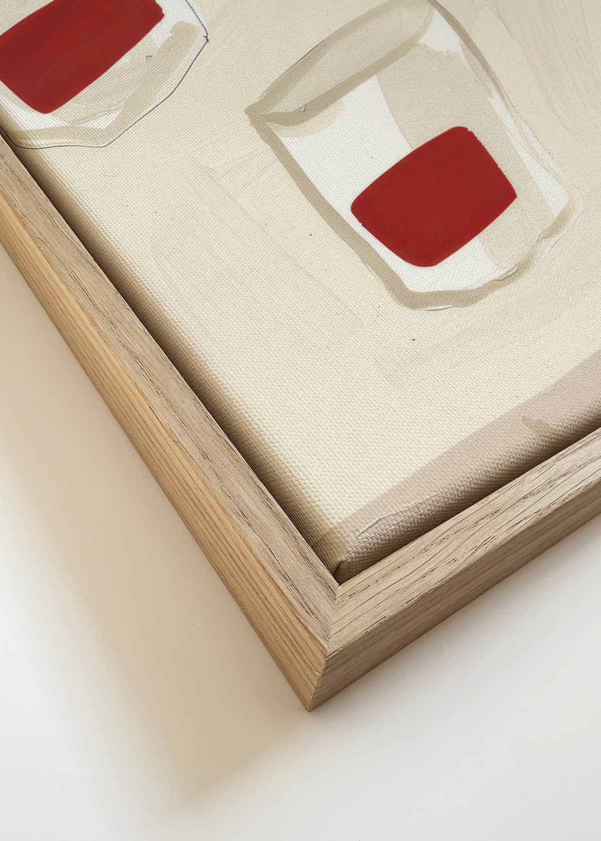 Dinner Arrangement II - Framed canvas detail