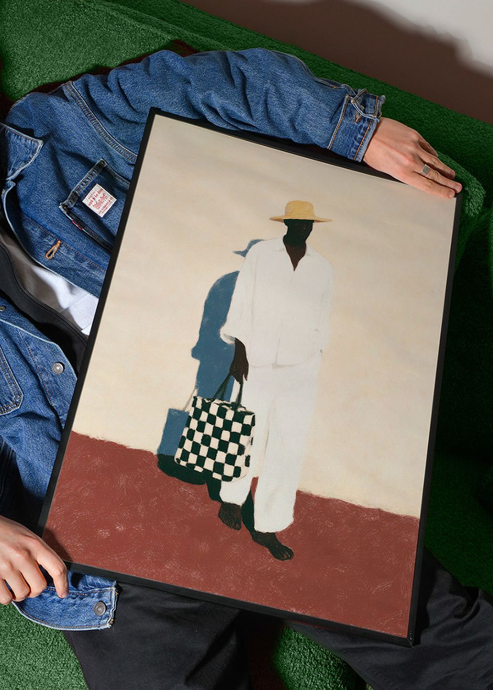 Cuadro minimalista con figura en traje blanco – Product2