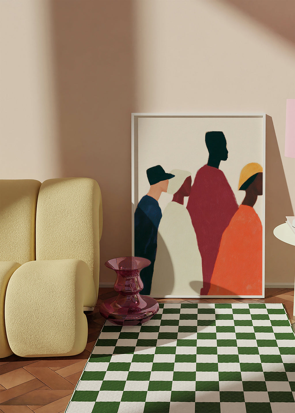 Ilustración de siluetas en fila – Product3