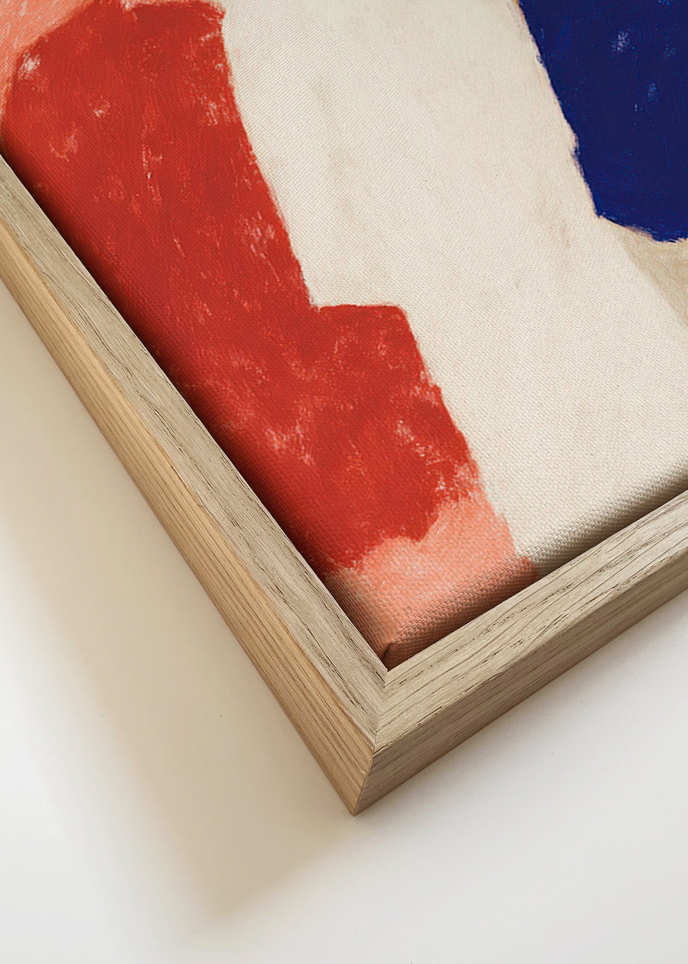 Cuadro abstracto de figuras en fila – Canvas detail